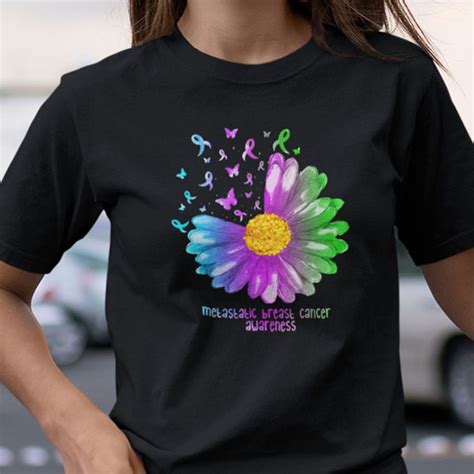 Metastatic Breast Cancer Awareness Shirt Daisy Flower