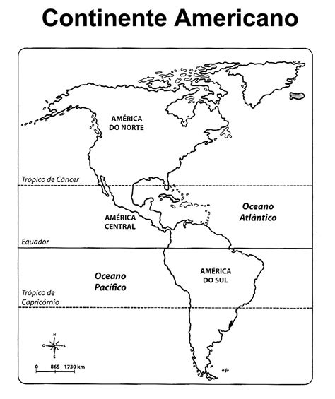 Pedagógiccos Mapa Continente Americano