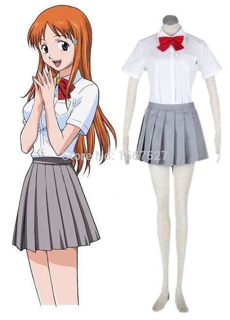 Bleach Karakura High School Girls School Uniform Anime Woman Dress