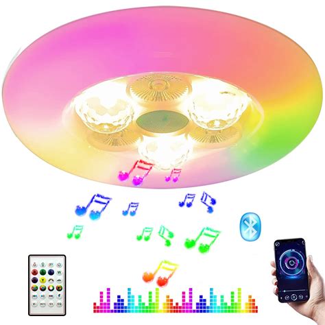 Buy Smart Led Music Ceiling Light With Bluetooth Speaker Rgb Music
