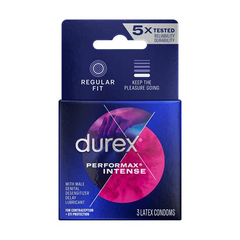 Durex Performax Intense Lubricated Ribbed Dotted Premium Condoms Pick