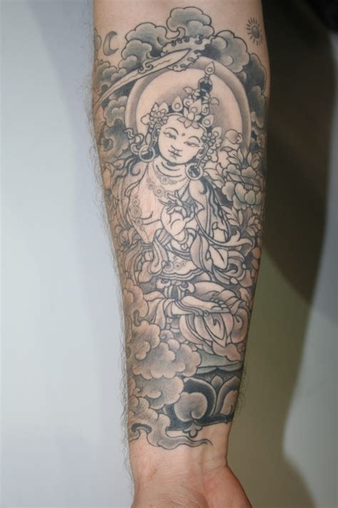 Grey Ink Buddha Tattoo On Forearm Tattoos Book 65000 Tattoos Designs