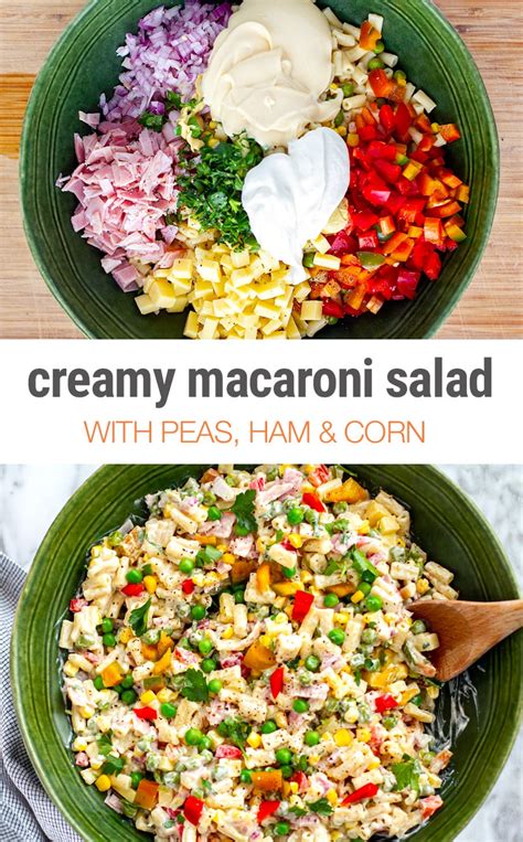 Macaroni Salad Recipe With Peas Summer Macaroni Salad Creamy Macaroni