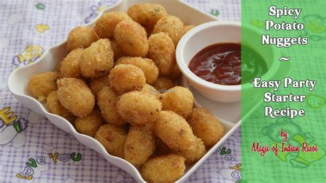 Remove the bread from the pan and lay it on a paper plate with the toasted side facing up. Spicy Potato Nuggets | Easy Party Starter Recipe | Magic ...