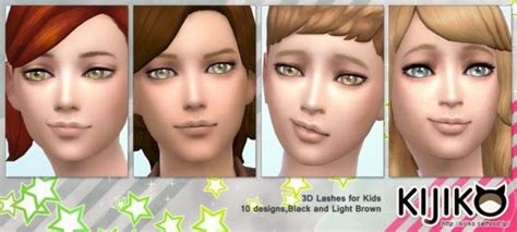 My Sims 4 Blog 3d Eyelashes For Kids By Kijiko Fave Sims 4 Downloads