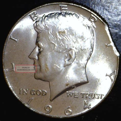 Defect Planchet Clip Error Silver Kennedy Half Dollar Curved Clipped Coin