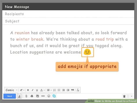 How To Write An Email To A Friend With Pictures Wikihow