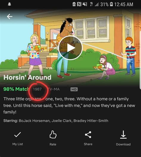 Dont know if it's been seen before, but Horsin' Around on Netflix is ...