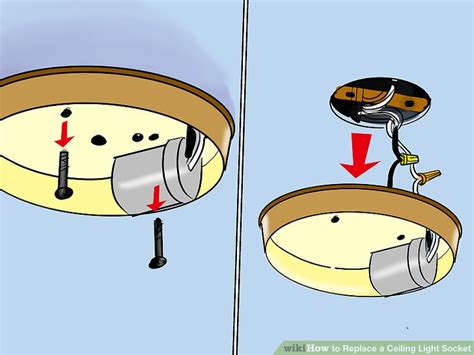 6 drum 1 socket fixture. How to Replace a Ceiling Light Socket: 13 Steps (with ...