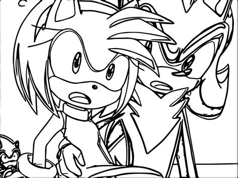 Amy Rose Let Eat Coloring Page | Wecoloringpage.com