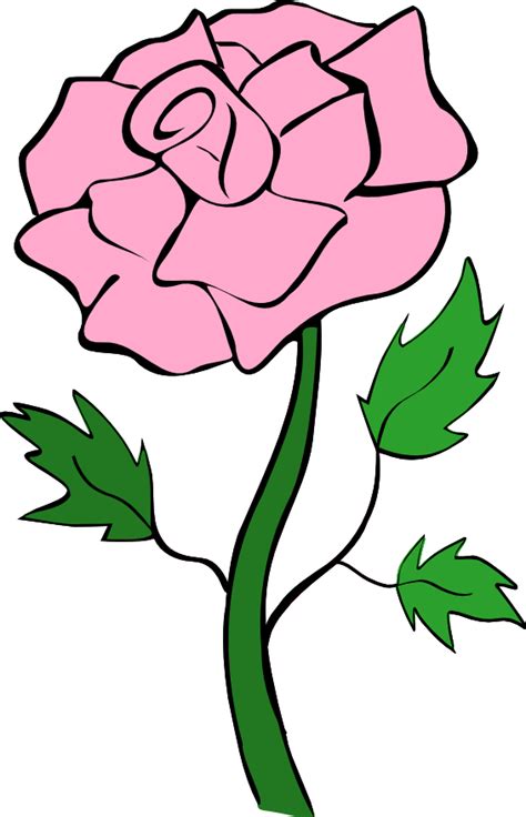 Cartoon Pink Roses Clipart Best