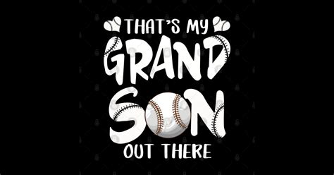 Thats My Grandson Out There T Women Baseball Grandma Thats My