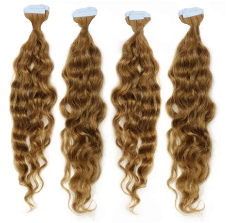 4 X Curly Tape In Hair Extension Bundle Qingdao Guloor Hair Products