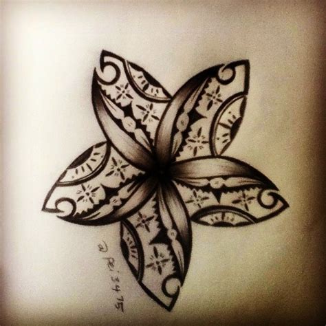 Fijian Flower Polynesiantattoosdesigns Hawaiian Tattoo Meanings