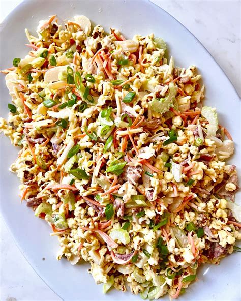 Go Retro With Popcorn Salad Recipe In 2022 Popcorn Salad Salad