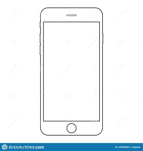 Smartphone Iphone Outline Vector Eps10. Iphone Mobile ... Download transparent iphone outline png for free on pngkey.com.