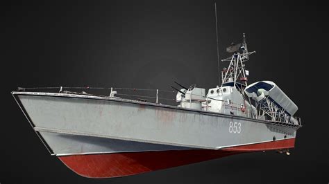 Komar Class Missile Boat Project 183 R 3d Model By Alexander
