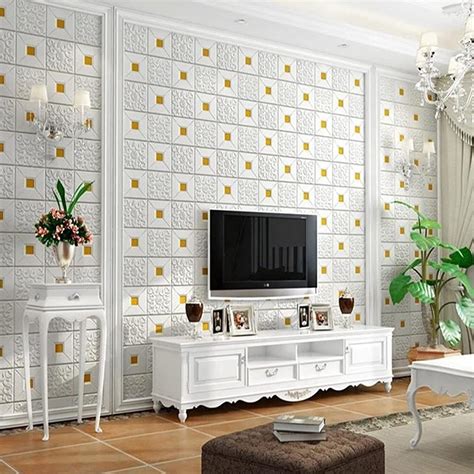 Nasmodo 1pc Foam 3d Ceiling Wallpaper For Living Room Bedroom Hall