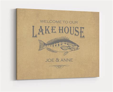 Personalized Lake House Decor