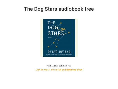 The Dog Stars Audiobook Free