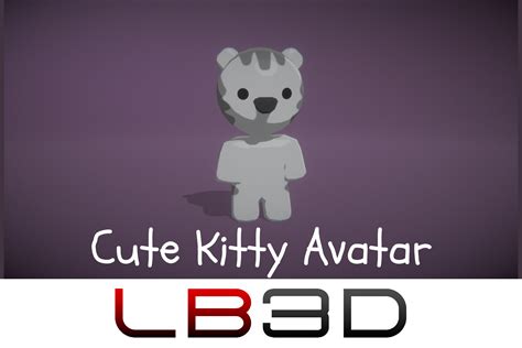 Cute Kitty Avatar Vrchat Compatible 3d Characters Unity Asset Store