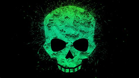 Green Skull Desktop Wallpapers Wallpaper Cave