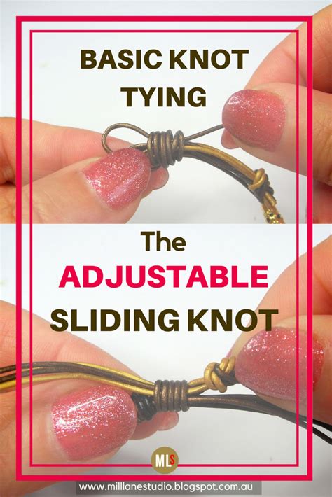How To Tie A Sliding Knot Mill Lane Studio