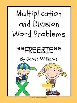 You will now try to write a word problem for division. Multiplication and Division Word Problems- grades 3-4 by The Teachers' Aide