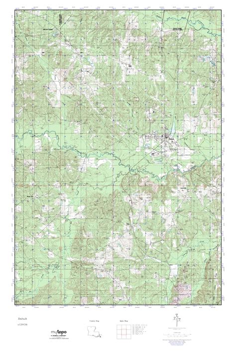 Mytopo Dubach Louisiana Usgs Quad Topo Map