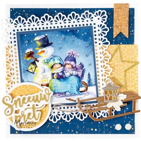 Marianne Design A4 Double Sided Papers 16pcs Winter Hygge Pk9184