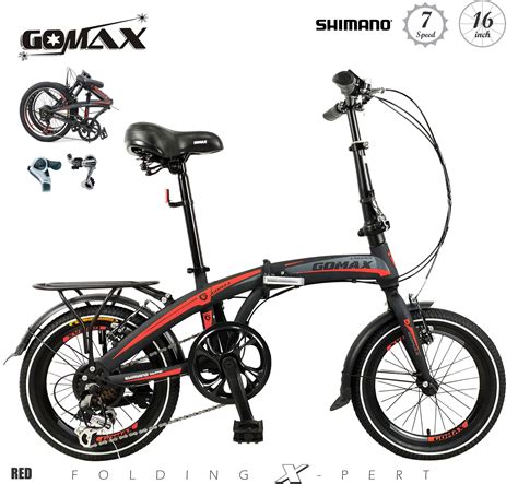 Gomax Folding Bike 16 Inch Shimano 7 Speed 1603