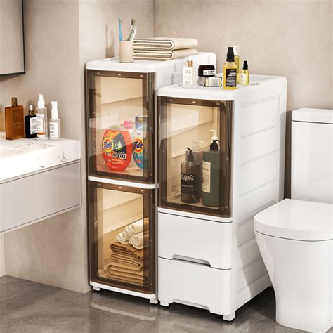 Accessible Luxury Bathroom Sandwich Cabinet Storage Cabinet Multi Layer Drawer Type Toilet