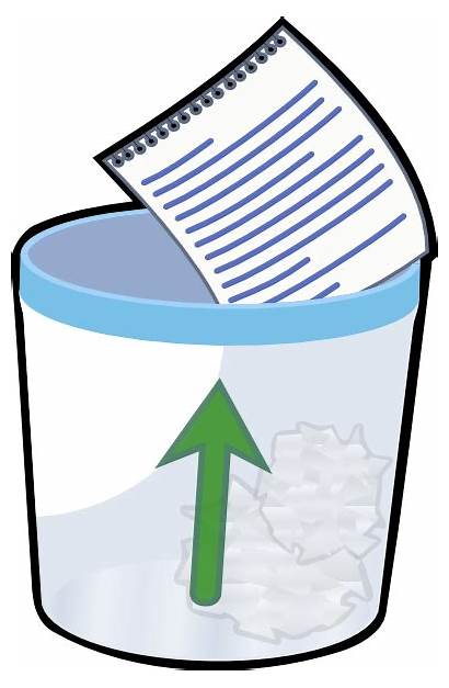 Trash Clipart Bin Classroom Clip Waste Paper