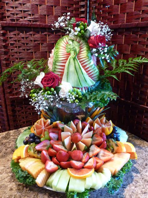 Bridal Shower Fruit Platter And Display Fruit Carving Fruit