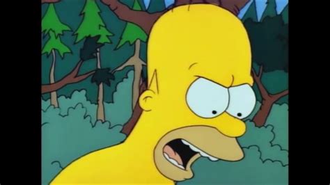 Naked Homer And Bart In The Forest The Simpsons Youtube