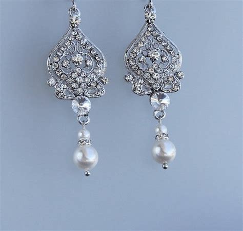 Chandelier Bridal Earrings Crystal Drop Earrings Crystal Etsy
