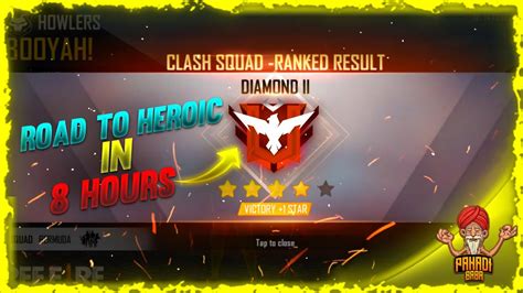 One Day Heroic Challenge Clash Squad Rank Reach To Heroic🥱 Youtube