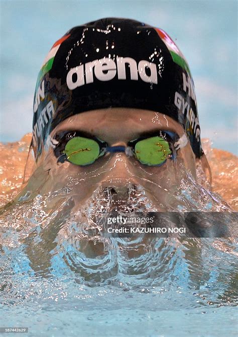 Daniel Gyurta Of Hungary Swims In The Mens 200m Breaststroke Final