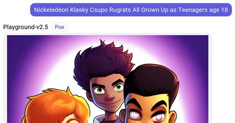 Nickeledeon Klasky Csupo Rugrats All Grown Up As Teenagers Age Poe