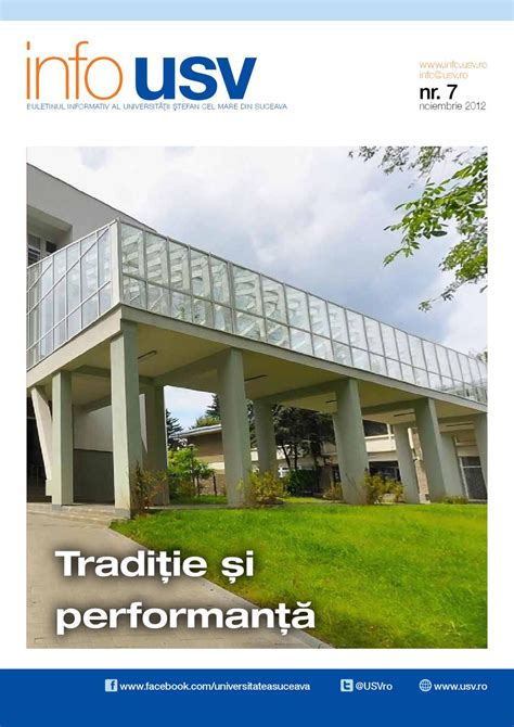 To connect with universitatea stefan cel mare, suceava, join facebook today. info USV - noiembrie 2012 by Stefan cel Mare University of ...