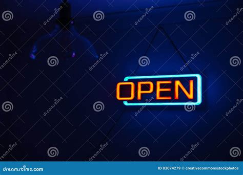 Yellow And Teal Open Neon Signage Picture Image 83074279