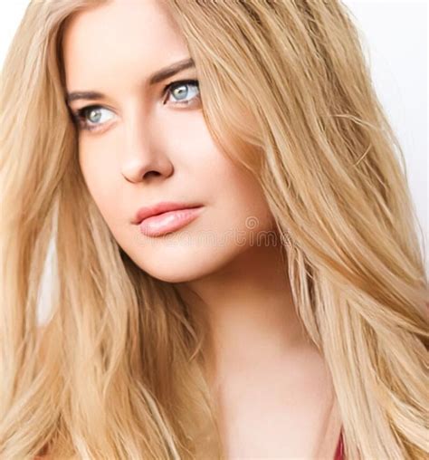 Hairstyle Beauty And Hair Care Beautiful Blonde Woman With Long Blond Hair Glamour Portrait