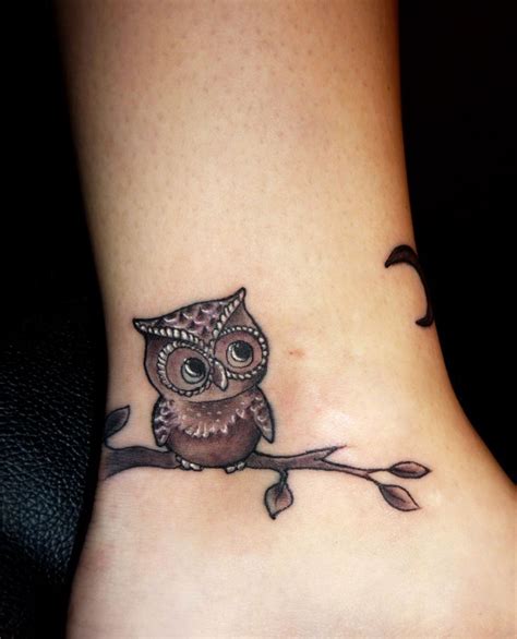 20 Owl Tattoos Unbelievable Designs Tattoos Beautiful Ankle Tattoos