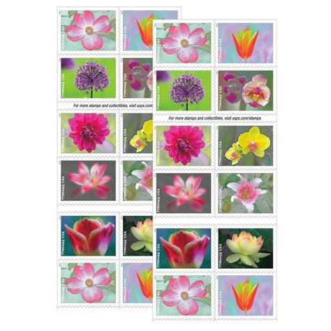 Usps New Garden Beauty Forever Stamps Booklet Of 20 2021 Etsy