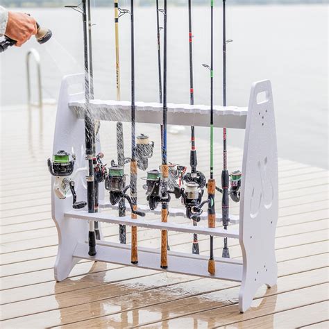 Storeyourboard Fishing Rod Storage Rack Holds 24 Fishing Rods And