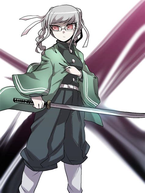 In an epic confrontation, tanjiro and his fellow demon slayers have fought on through the night, suffering. Peko as a pillar from Demon Slayer. : danganronpa