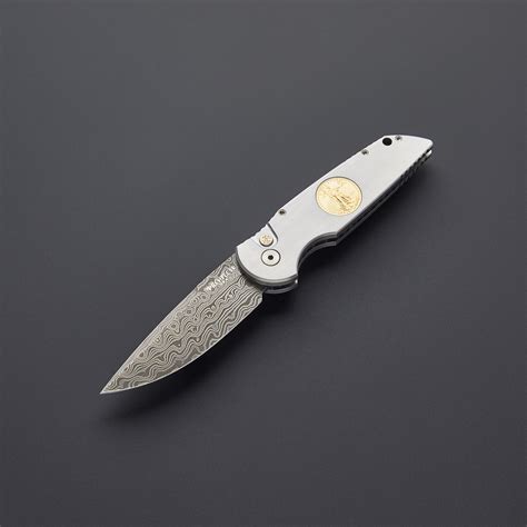 Tr 3 Steel Gold Custom Pro Tech Knives Touch Of Modern