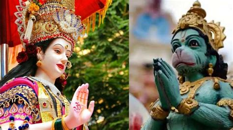Navratri Me Hanuman Pooja Worship Lord Bajrangbali With Maa Durga Know