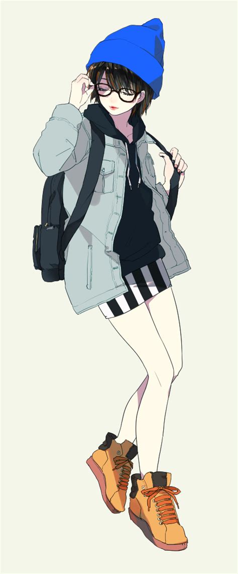 Anime Picture Original Asuna I Luv Single Tall Image Short Hair Black Hair 500x1204 442709 En