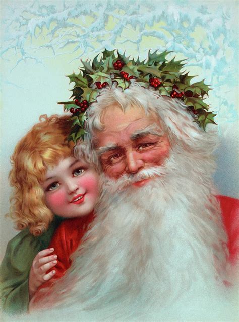 Santa Claus 1898 Painting By Vintage Poster Fine Art America